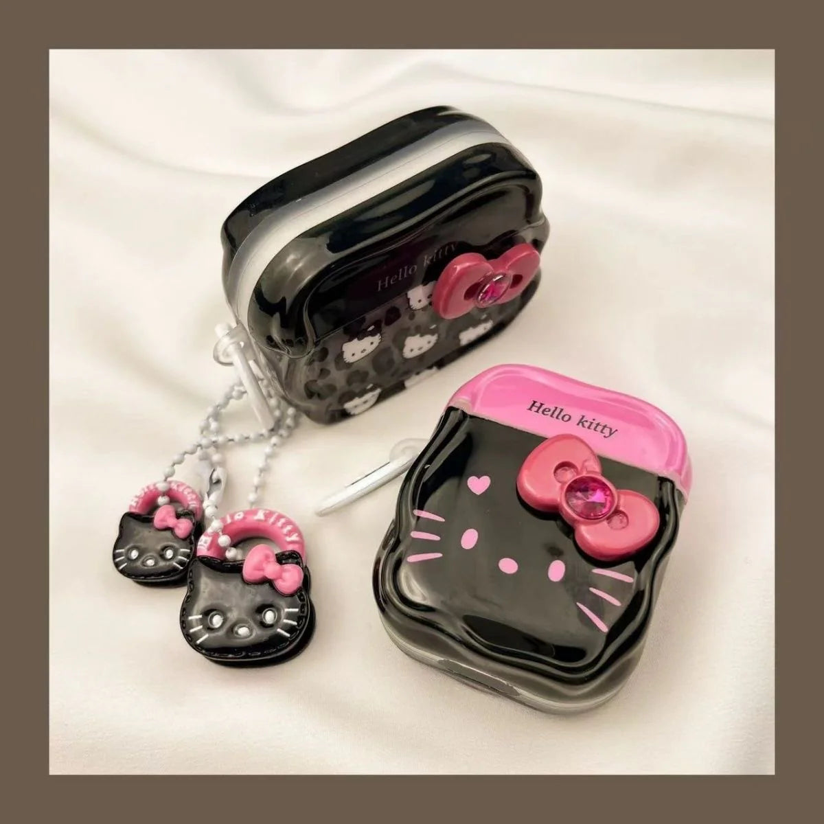HelloKitty Blackpink AirPods Case with Charm