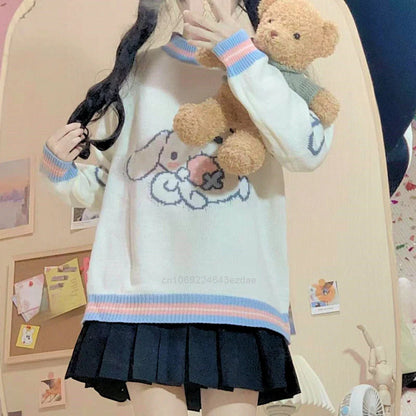 Cinnamoroll Strawberry Knitted Sweater