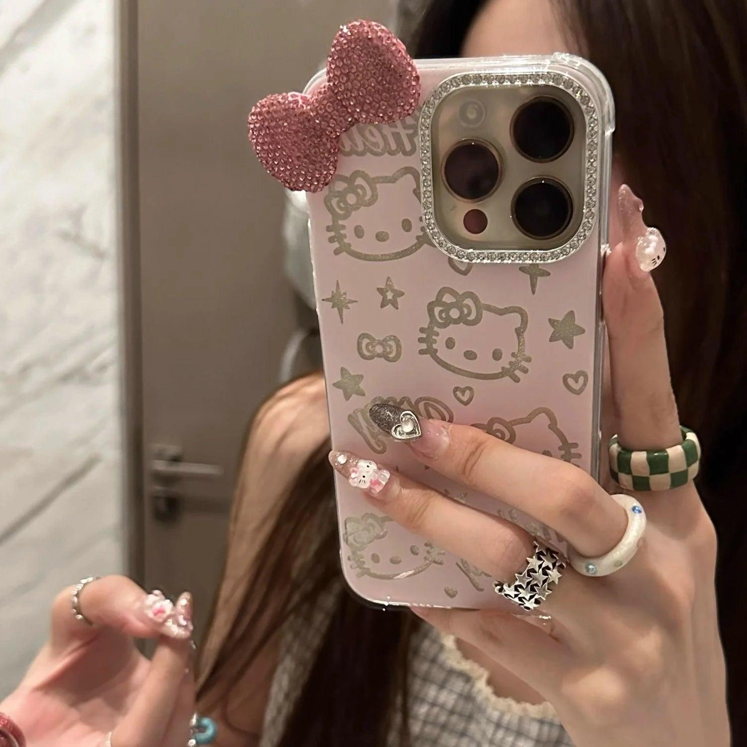 HelloKitty Rhinestone Phone Case – In Kawaii Shop HelloKitty Rhinestone Phone Case – In Kawaii Shop