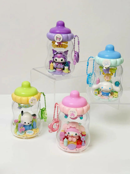 Sanrio Characters Baby Bottle Building Blocks Blind Box Keychain