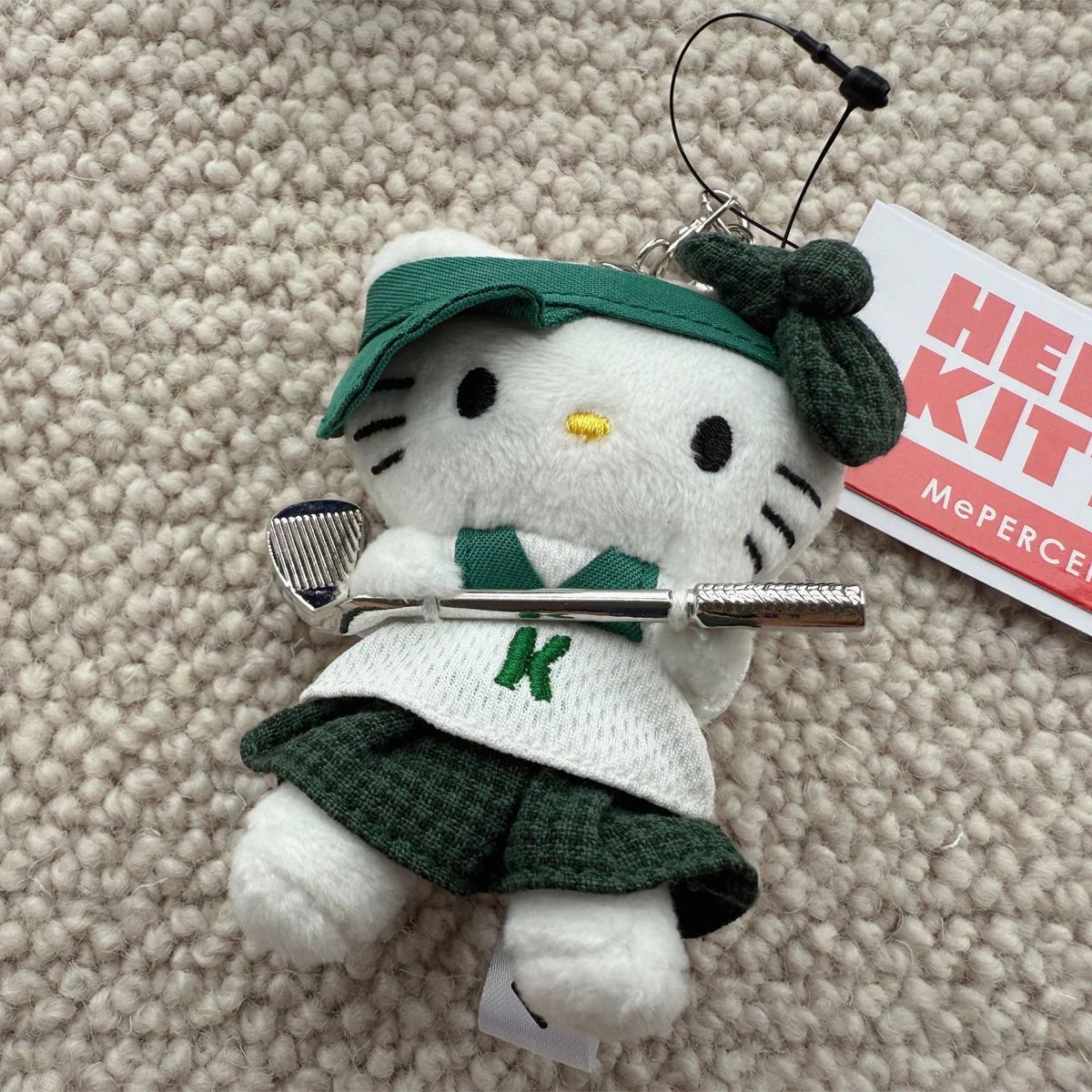 HelloKitty Golf Girl Plush Keychain