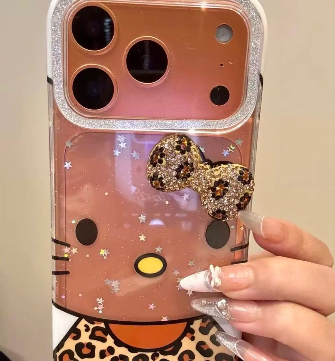 Hello Kitty Leopard Vibe Clear Phone Case