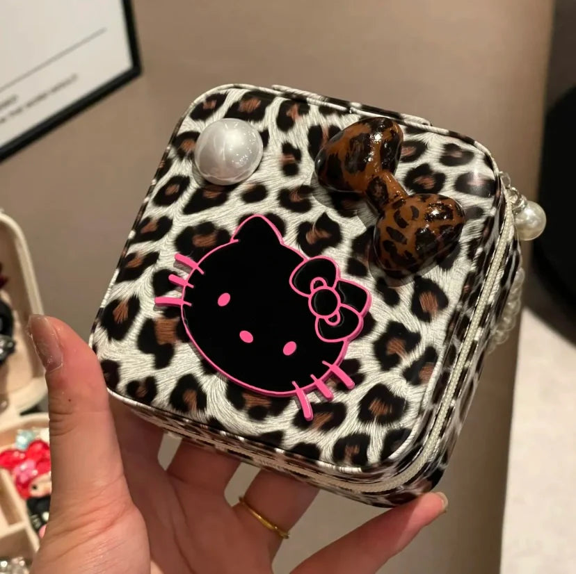 HelloKitty Leopard Print Jewelry Organizer