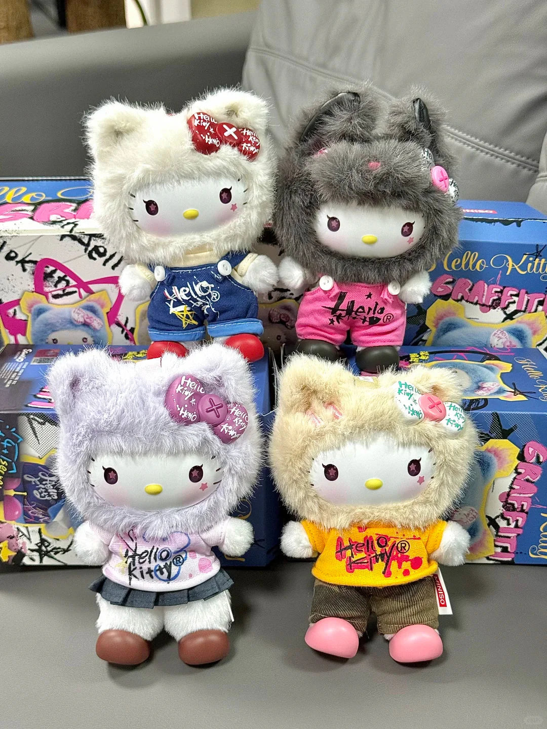 Hello Kitty Graffiti Fuzzy Plush Doll – In Kawaii Shop Hello Kitty Graffiti Fuzzy Plush Doll – In Kawaii Shop