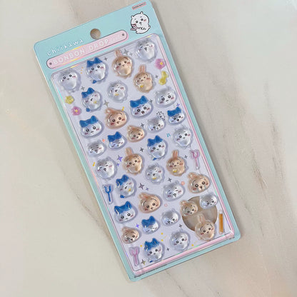 Chiikawa Bonbon Drop Puffy Sticker Sheet