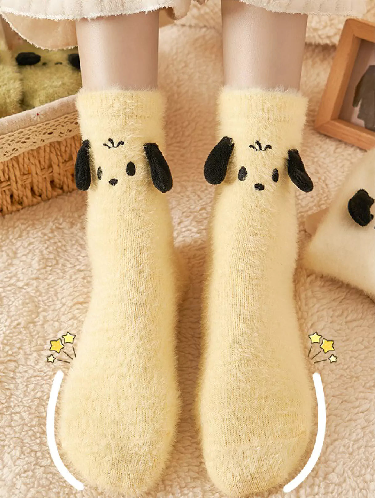 Pochacco Fleece Socks (5 PCs Pack)