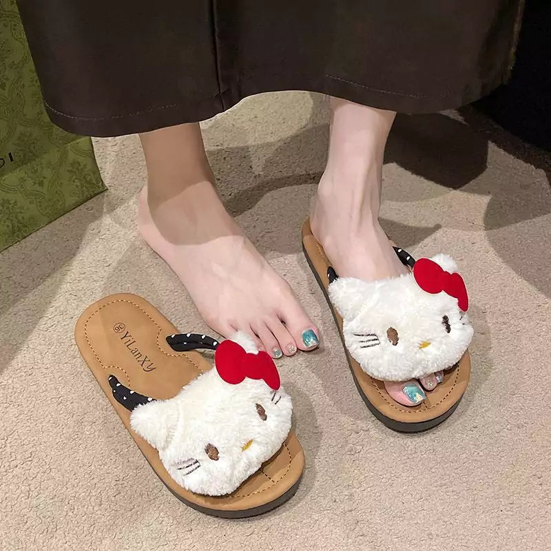 HelloKitty Plushie Flip Flops