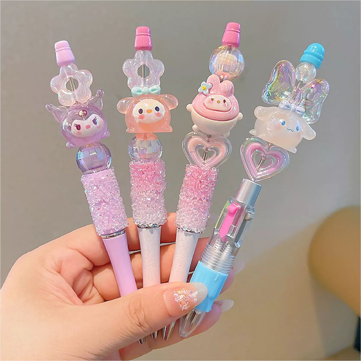 Handmade Glittering Sanrio Characters Ballpoint Pen