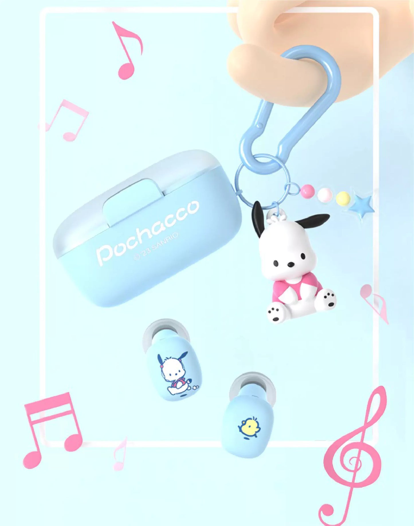 Sanrio Licensed Bluetooth Earphones with Figure Charm