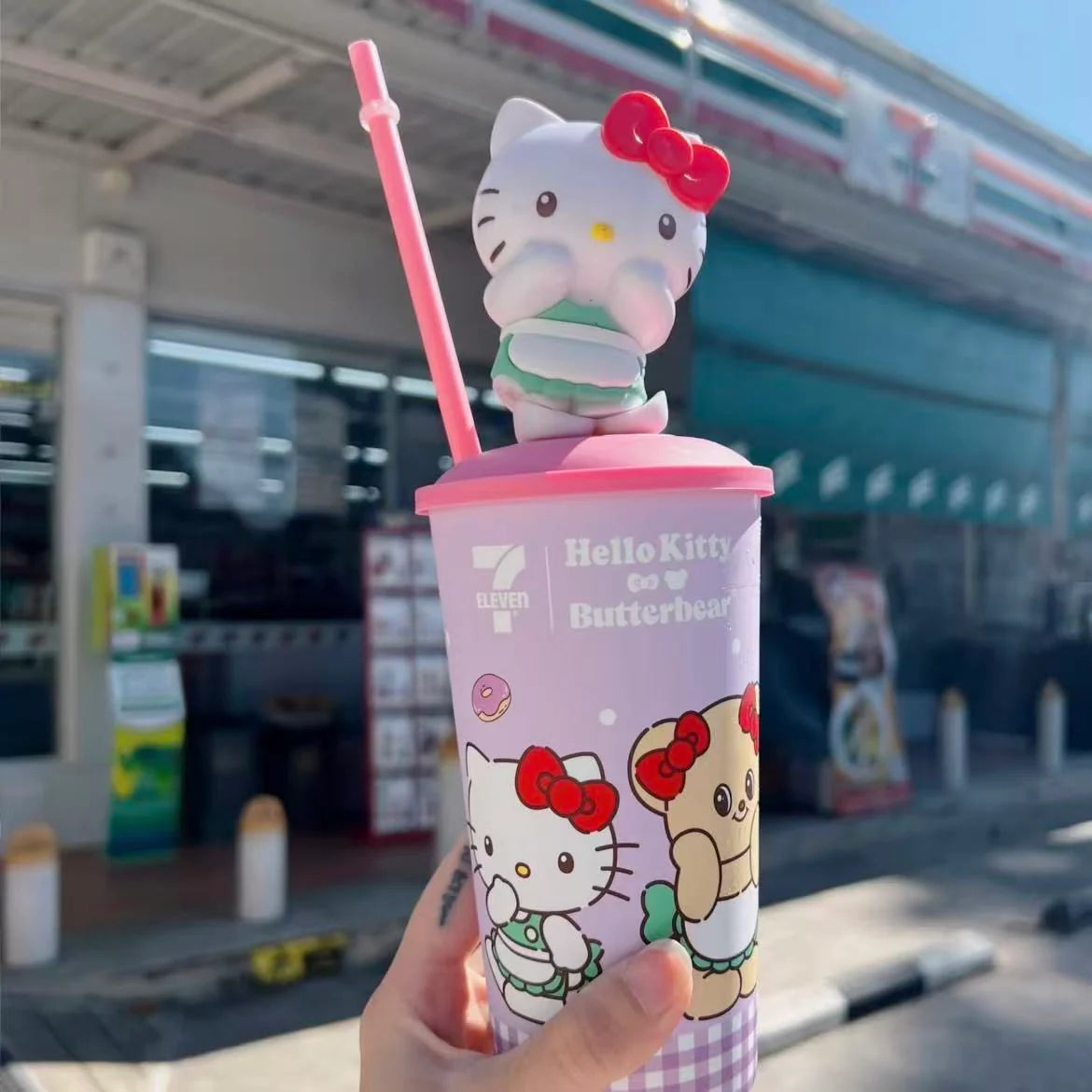 Hello Kitty x Butterbear Straw Cup