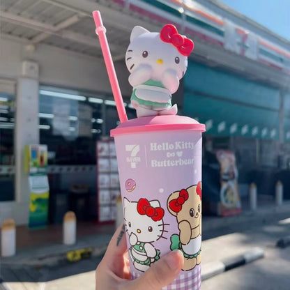 Hello Kitty x Butterbear Straw Cup