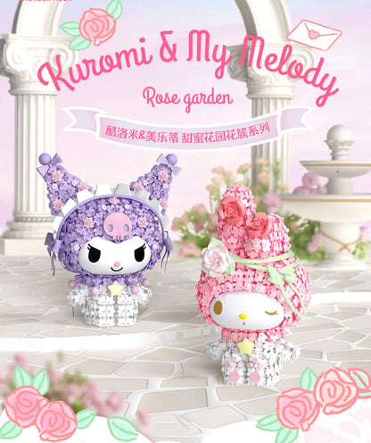 My Melody & Kuromi Floral Crystal Figures Building Blocks