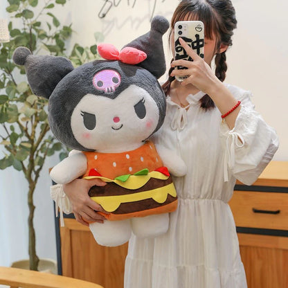 Kuromi /My Melody Burger Plush
