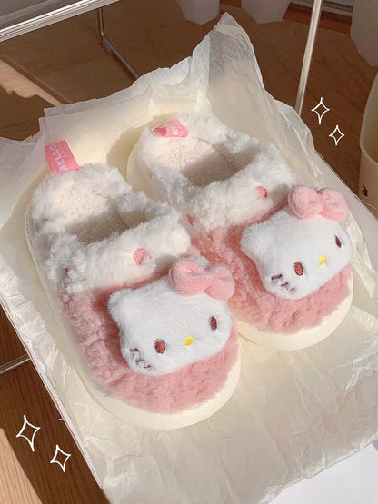 Sanrio Fuzzy Warm Slippers