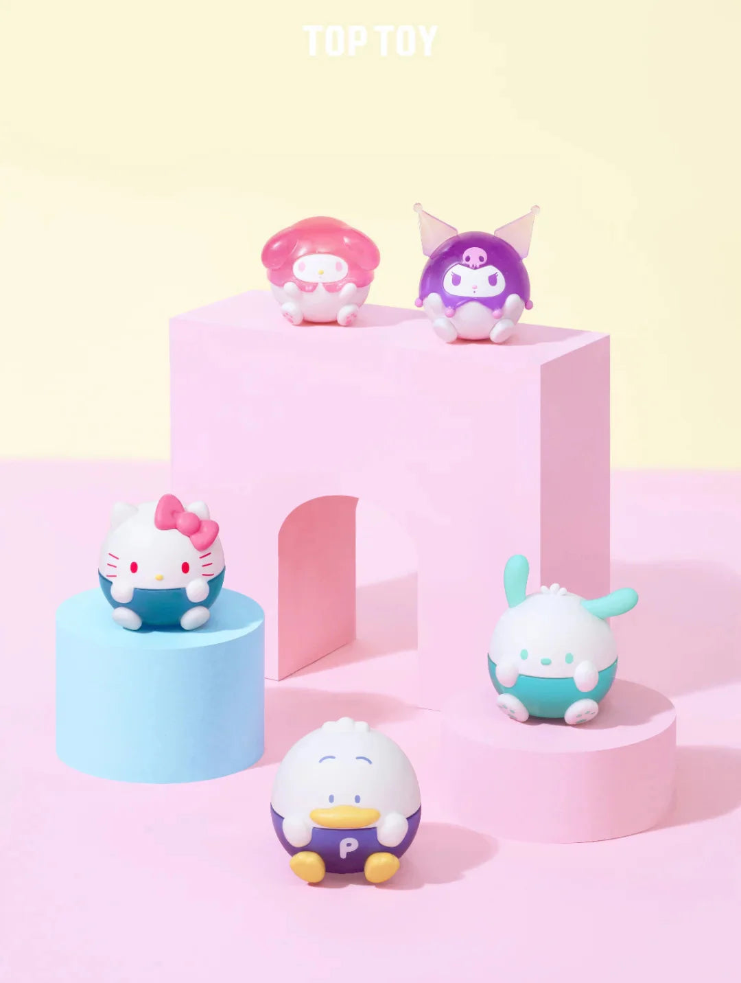 Sanrio Chubby Round Mini Figures Blind Bag (3 pcs per bag)