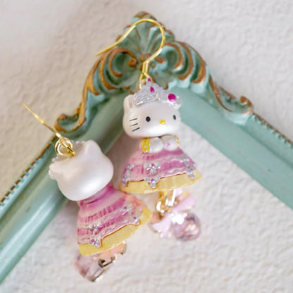 Hello Kitty Baroque Pearl Glam Princess Earrings
