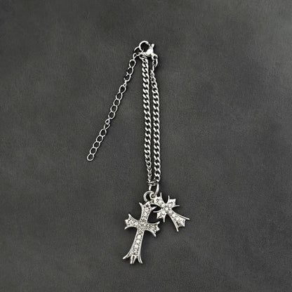 Labubu Gothic Punk Couple Outfit Set – Black Leather Style (Outfit Only)