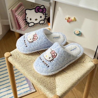 Hello Kitty Leopard Fluffy Slipper