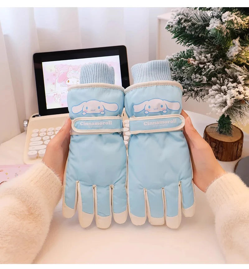 Sanrio Winter Warm Plush Ski Gloves