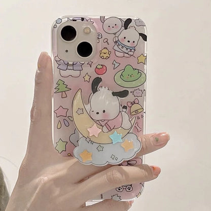 Pochacco Phone Case with Pop Socket