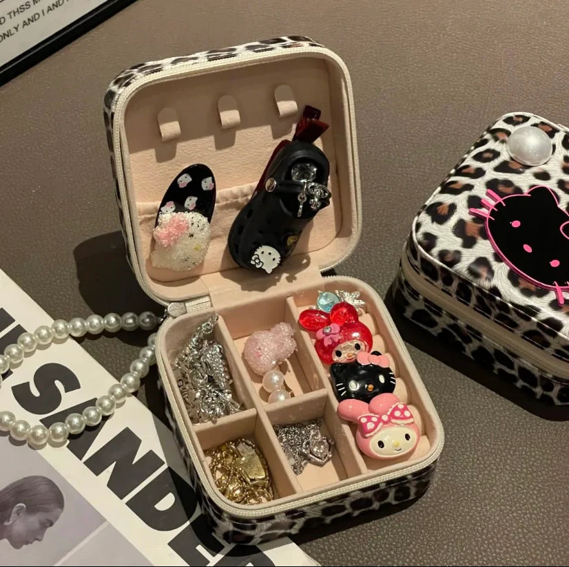 HelloKitty Leopard Print Jewelry Organizer