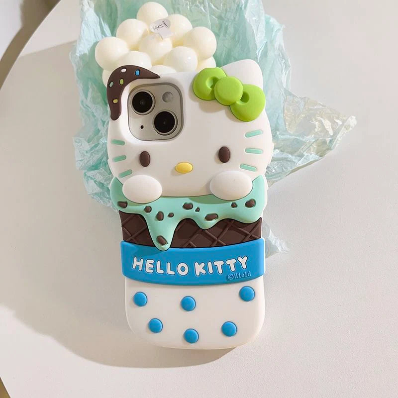 Hello Kitty Ice Cream Phone Case with Phone Charm