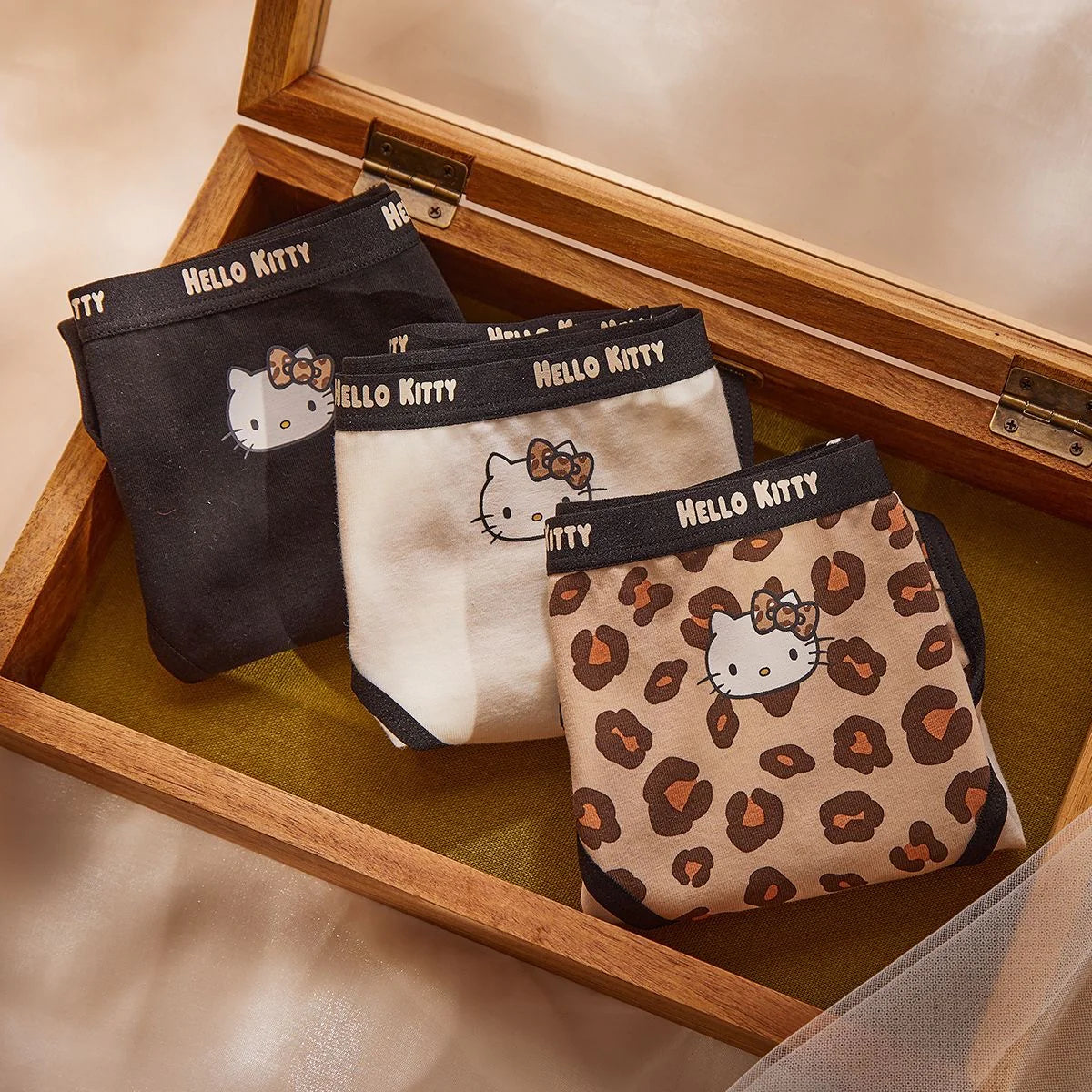 Hello Kitty Sassy Leopard Print Panties 3 Pic Set