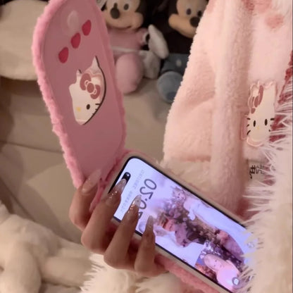 HelloKitty Dreamy Pink Fuzzy Phone Case