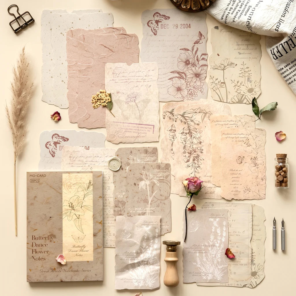 Vintage Botanical Collage Papers