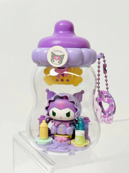 Sanrio Characters Baby Bottle Building Blocks Blind Box Keychain