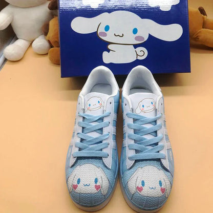 Cinnamoroll & Hello Kitty Kawaii Face Sneakers