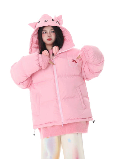 Hello Kitty Puffer Jacket In Kawaii Shop