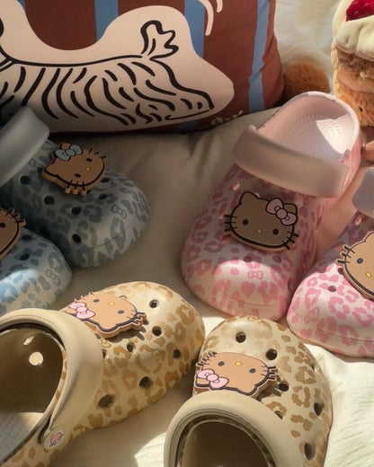 Hello Kitty Leopard Print Clogs