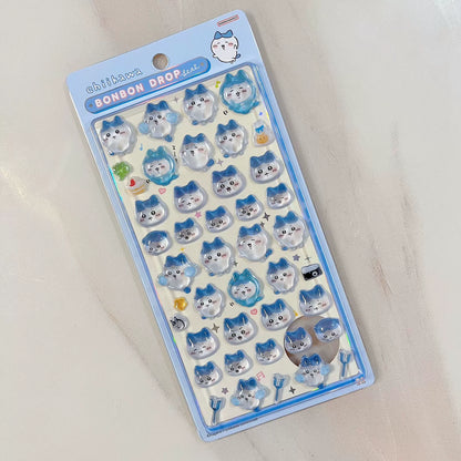 Chiikawa Bonbon Drop Puffy Sticker Sheet