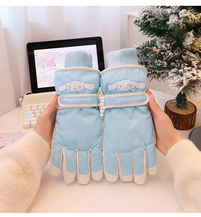 Sanrio Winter Warm Plush Ski Gloves