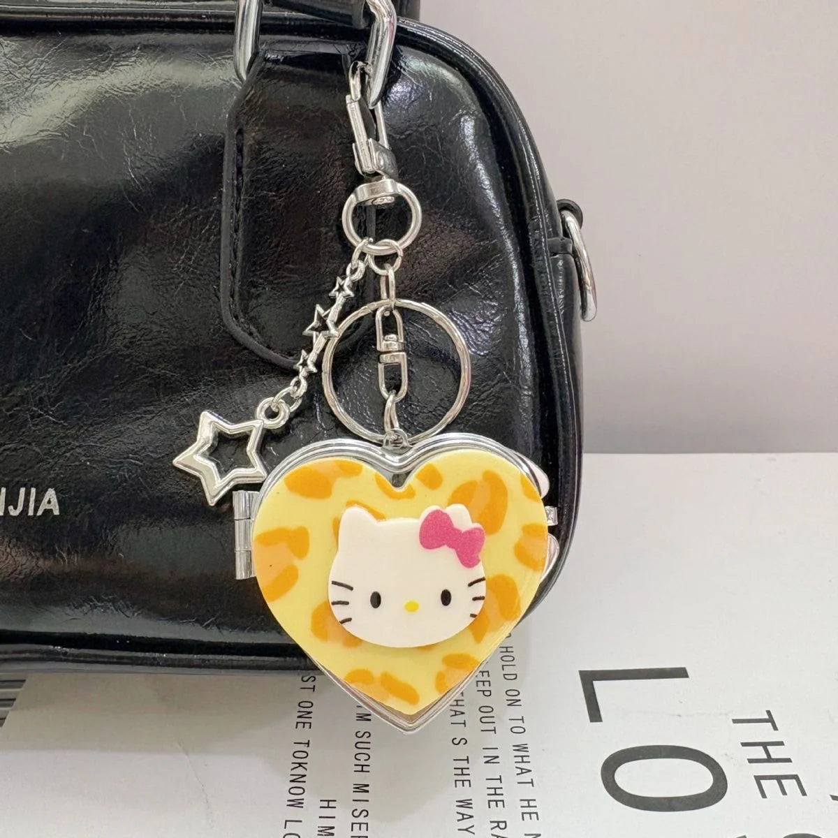 Hello Kitty Heart Mirror Keychain