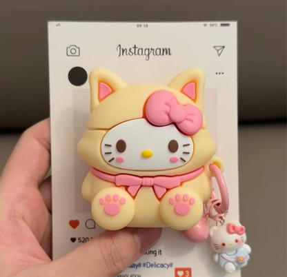 HelloKitty Cute Airpods Case With Charm