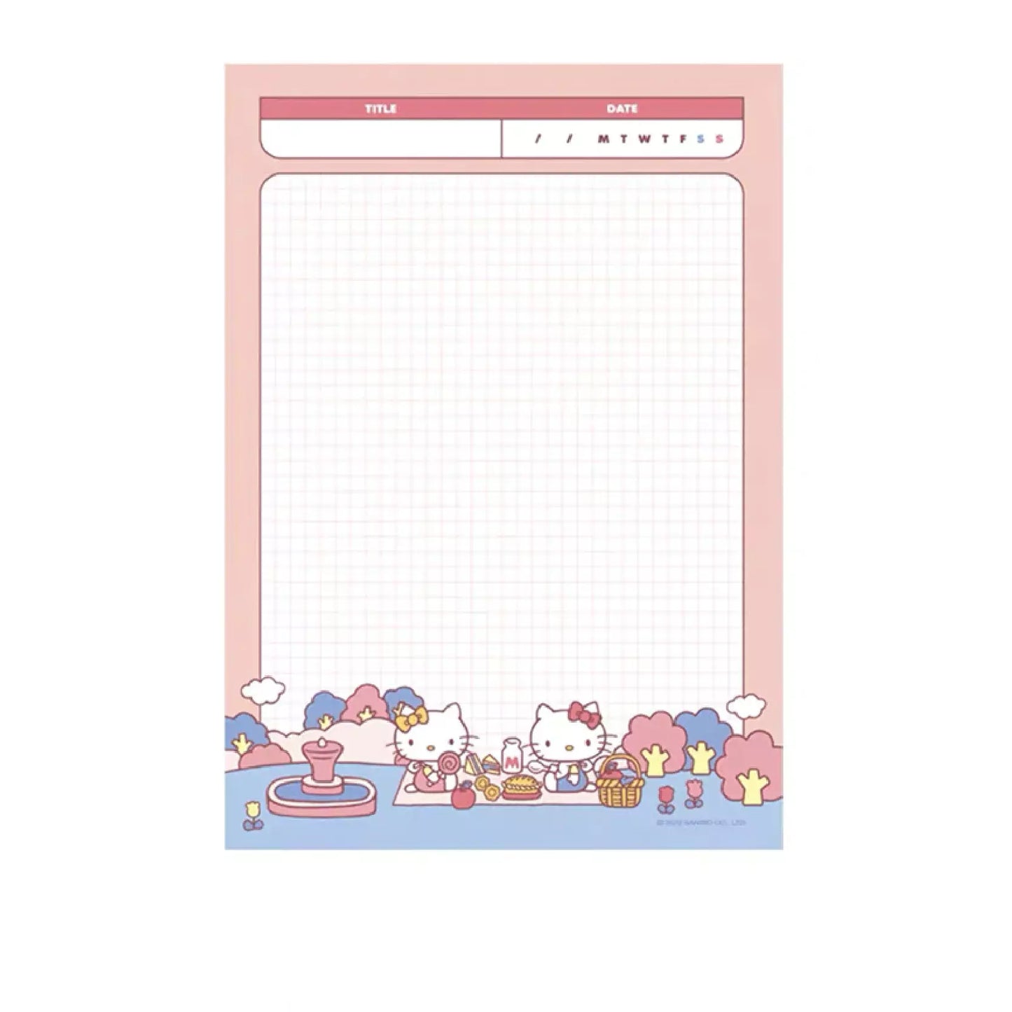 Sanrio Memo Pad Notebook