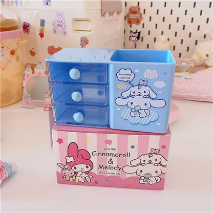 Sanrio Desk Organizer with Pen Holder and Drawer