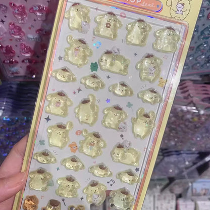 Sanrio Bonbon Drop Crystal 3D Stickers