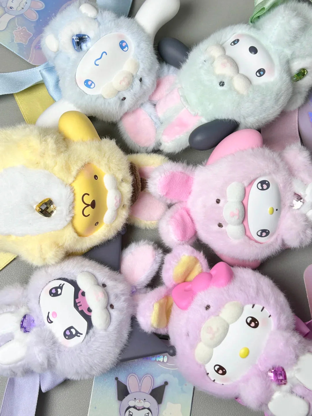Sanrio Diamond Bunny Baby Plush Charm Blind Box