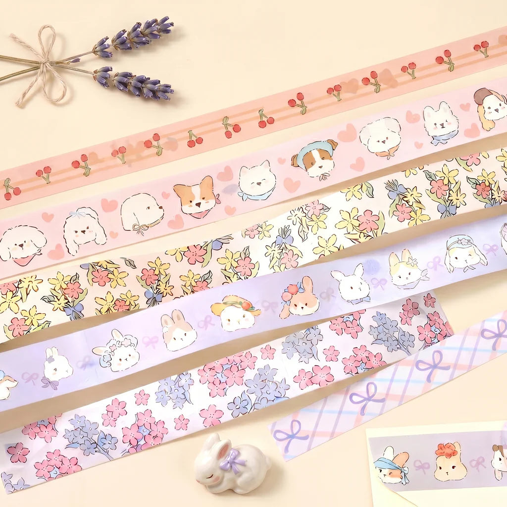 Soft Bloom Washi Tape - Set of 3