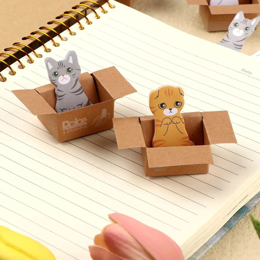 Kitty Peek-a-Box Sticky Notes