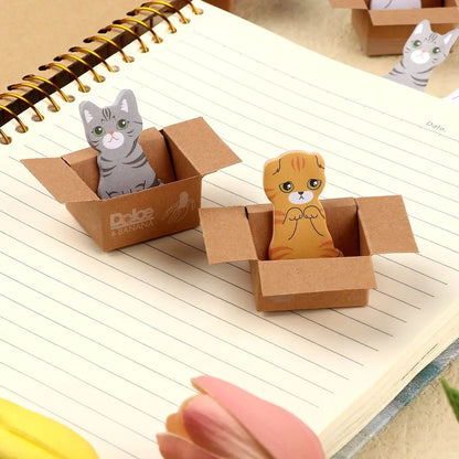 Kitty Peek-a-Box Sticky Notes
