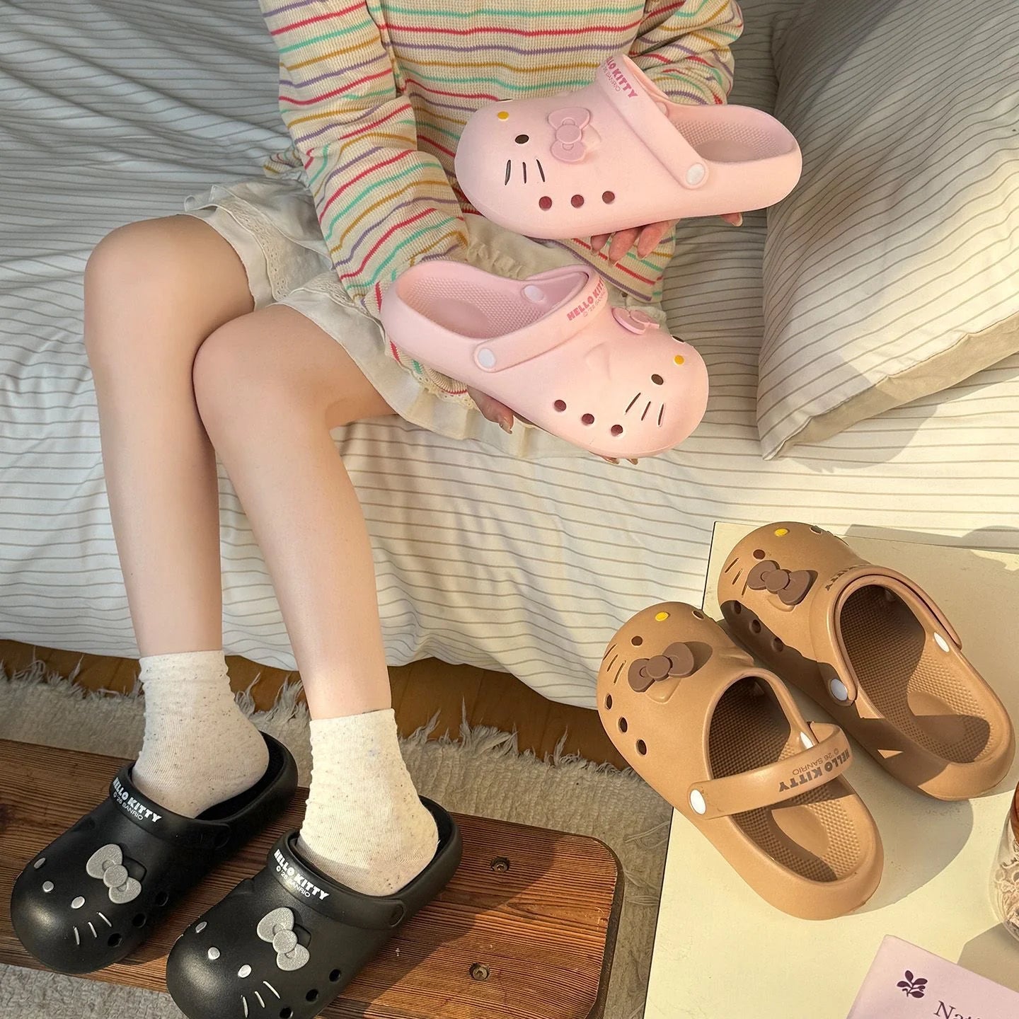 Hello Kitty Bubble Grip Clogs