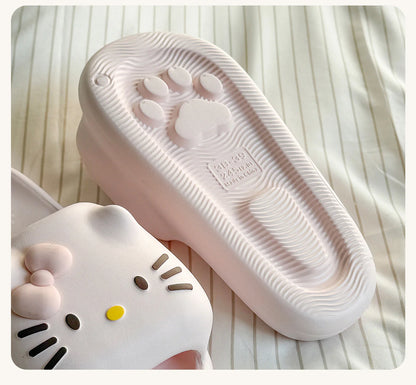 Hello Kitty 3D Bow Cloud Slippers
