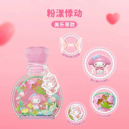 Sanrio Flower Angel Building Blocks Perfume Bottle Blindbox