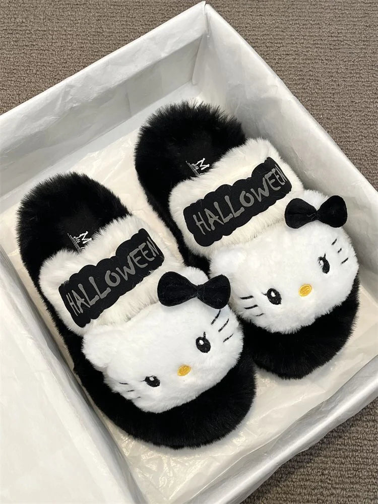 Hello Kitty Halloween Fluffy Slippers