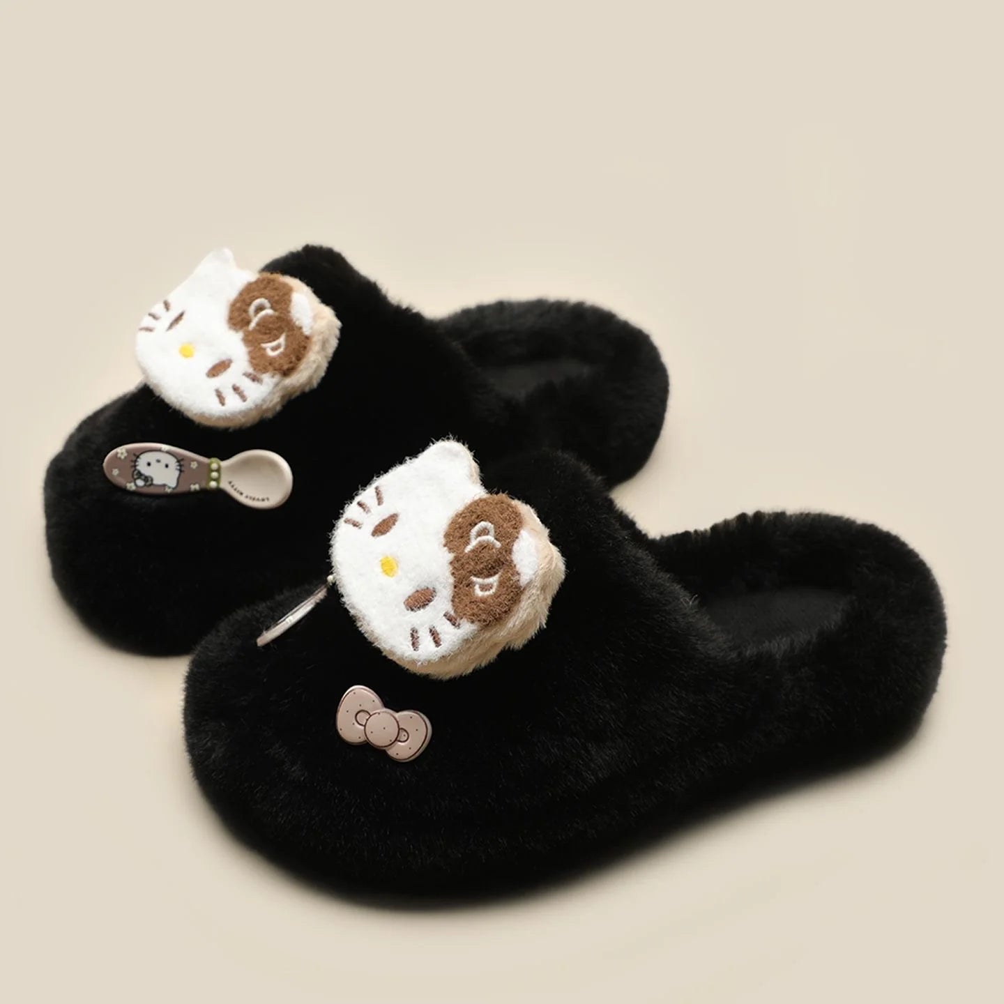 Hello Kitty Soft Fur Slippers