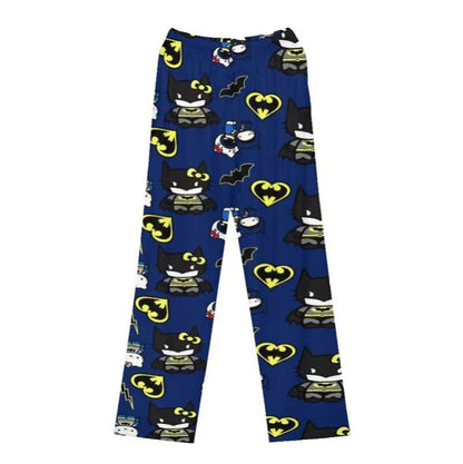 Hello Kitty x Batman Print Lightweight Pajama Pants